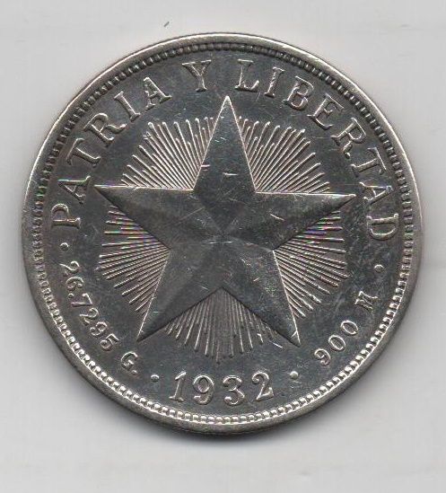 CUBA DEL AÑO 1932 DE 1 PESO